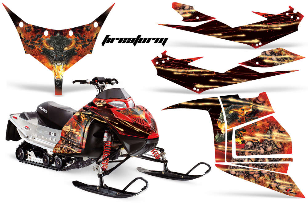 Polaris IQ Race Graphic Kit RED Firestorm JPG